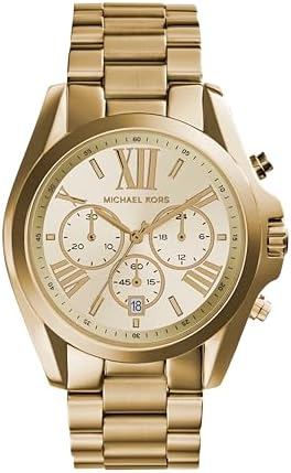 Michael Kors Bradshaw Womens Watch  Stainless Steel Chronograph Watch for Women with Steel or Leather Band