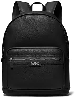 Michael Kors Malone Backpack  Silver Tone Hardware/Crimson Signature Stripe
