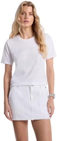 Michael Kors Womens Rhinestud MK Logo T Shirt