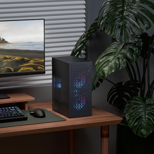 Micro ATX Case PC Case  MATX Case Mini PC ITX Desktop Computer Case Support Micro ATX MATX DTX ITX Mini PC with USB3 0  Support 3 5 HDD  Black