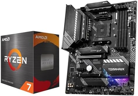 Micro Center AMD Ryzen 7 5800XT Desktop Processor with MSI MAG B550 Tomahawk MAX WiFi Gaming Motherboard  AM4  DDR4  PCIe 4 0  M 2  USB 3 2 Gen 2  Wi Fi 6E 