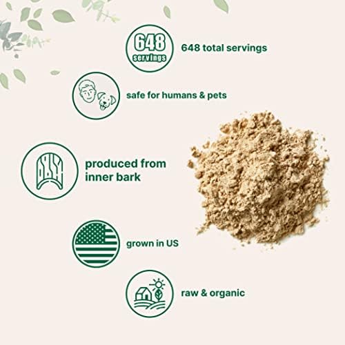 Micro Ingredients Sustainably US Grown  Organic Slippery Elm Bark Powder  1 Pound  648 Servings   Helps Soothe The Throat and Coughing  No Irradiated  No Contaminated  No GMOs  Pet Friendly