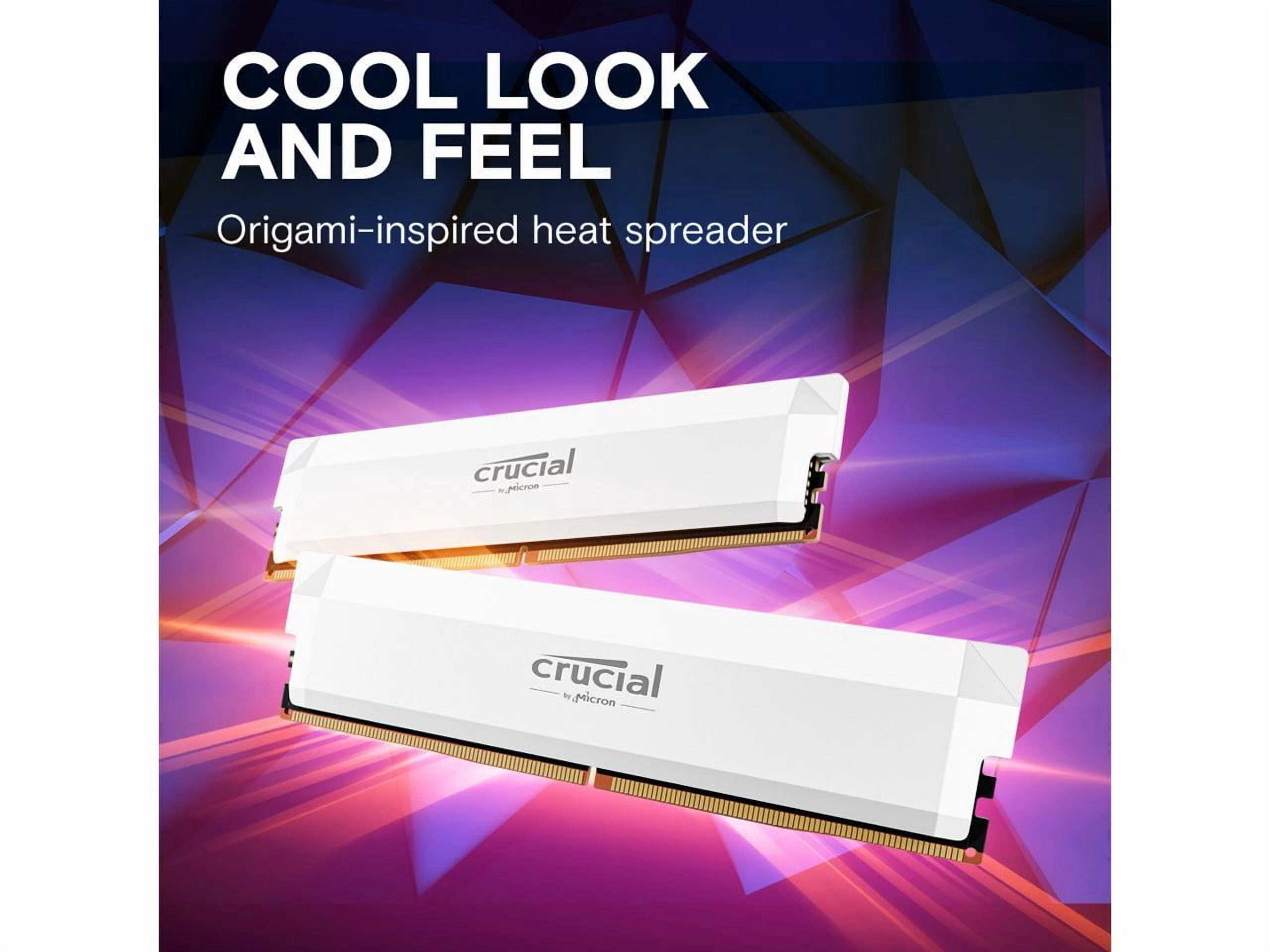 Micron Pro Overclocking 32GB  2 x 16GB  DDR5 SDRAM Kit de Memoria