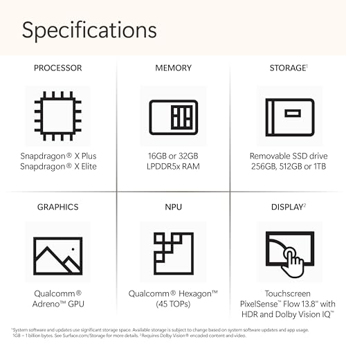 Microsoft Surface Laptop  2024   Windows 11 Copilot  PC  13 8 Touchscreen Display  Snapdragon X Plus  10 core   16GB RAM  512GB SSD Storage  Black