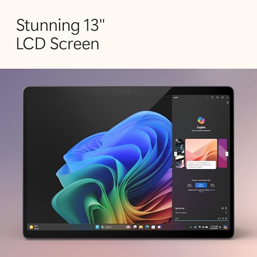 Microsoft Surface Pro 2 en 1 Laptop/Tablet (2024), Windows 11 Copilot+ PC, pantalla táctil de 13 pulgadas, Snapdragon X Plus (10 núcleos), 16 GB de RAM, 512 GB de almacenamiento, color negro