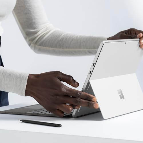 Microsoft Surface Pro Keyboard with Slim Pen 2 Bundle for Pro Copilot   11th Edition   Pro 9 and Pro 8  Alcantara Material  Black