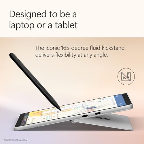 Microsoft Surface Pro 2 in 1 Laptop/Tablet  2025   Windows 11 Copilot  PC  12 Touchscreen Display  Snapdragon X Plus  8 Core   16GB RAM  256GB Storage  Platinum