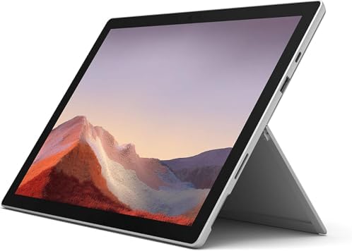 Microsoft Surface Pro 7 Tablet 2 in 1 Intel Core i7 16GB RAM 256GB SSD 12 3 Inch Touchscreen Matte Black Windows 11 PRO  Renewed 