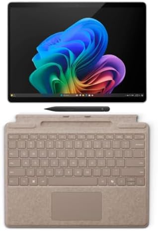 Microsoft Surface Pro 11 Bundle  13 Copilot  PC with Black Pro Keyboard & Slim Pen  Snapdragon X Plus  AI Tablet Essential Bundle for Surface Pro 11  16GB RAM  512GB SSD  Win 11 Pro