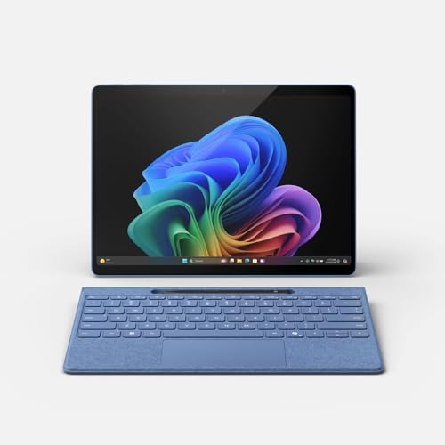 Microsoft Surface Pro 13 inch LCD PixelSense Flow Display Snapdragon X Plus 16GB RAM  512GB SSD Qualcomm Hexagon NPU Win 11 Home  Sapphire   Renewed 