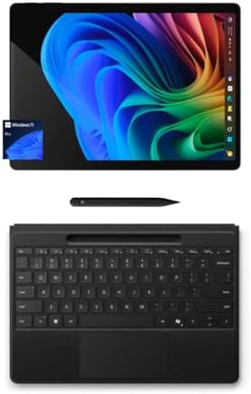 Microsoft Surface Pro 11 Copilot PC Bundle  13 2 8K Touchscreen Tablet with Black Pro Keyboard & Business Pen  Snapdragon X Plus  16GB RAM  512GB SSD  Win 11 Pro  Black