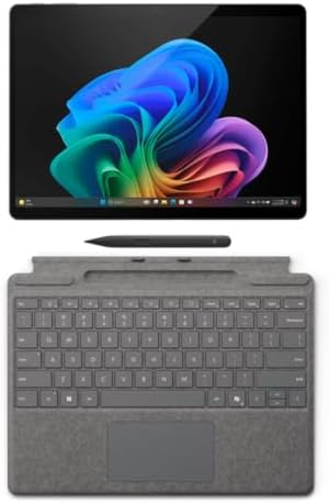 Microsoft Surface Pro 11 Copilot PC Bundle  13 2 8K Touchscreen Tablet with Black Pro Keyboard & Business Pen  Snapdragon X Plus  16GB RAM  512GB SSD  Win 11 Pro  Black