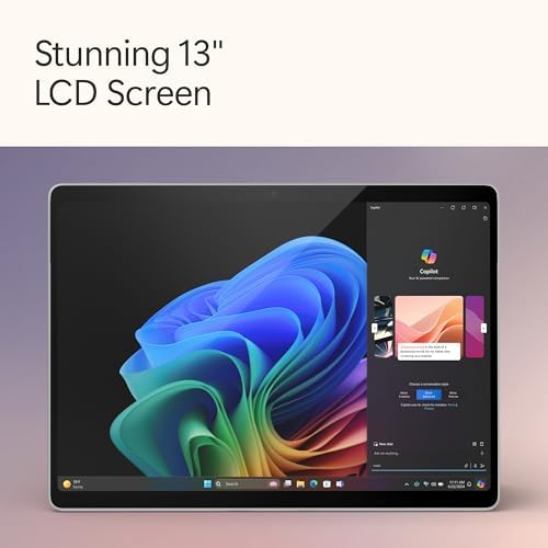 Microsoft Surface Pro 2 in 1 Laptop/Tablet  2024   Windows 11 Copilot  PC  13 Touchscreen Display  Snapdragon X Plus  10 Core   16GB RAM  512GB Storage  Platinum
