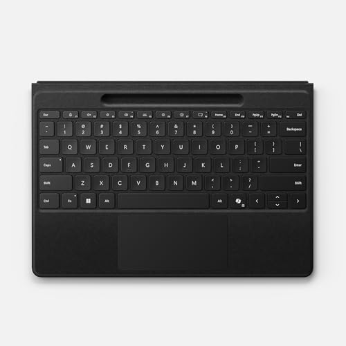 Microsoft Surface Slim Pen  2nd Edition  and Pro Keyboard for Pro  11th Edition   9  and 8 Black