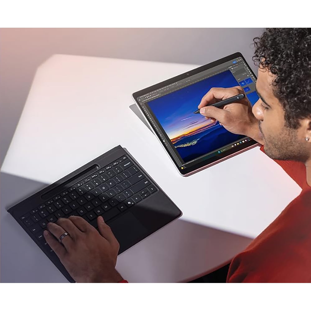 Microsoft Teclado Surface Pro Flex con Bolígrafo Delgado para Copilot  11  Edición  Negro