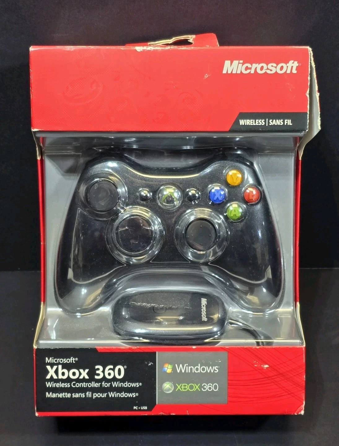 Mando inalámbrico Microsoft Xbox 360 nuevo (desgaste de caja) – Oficial Microsoft