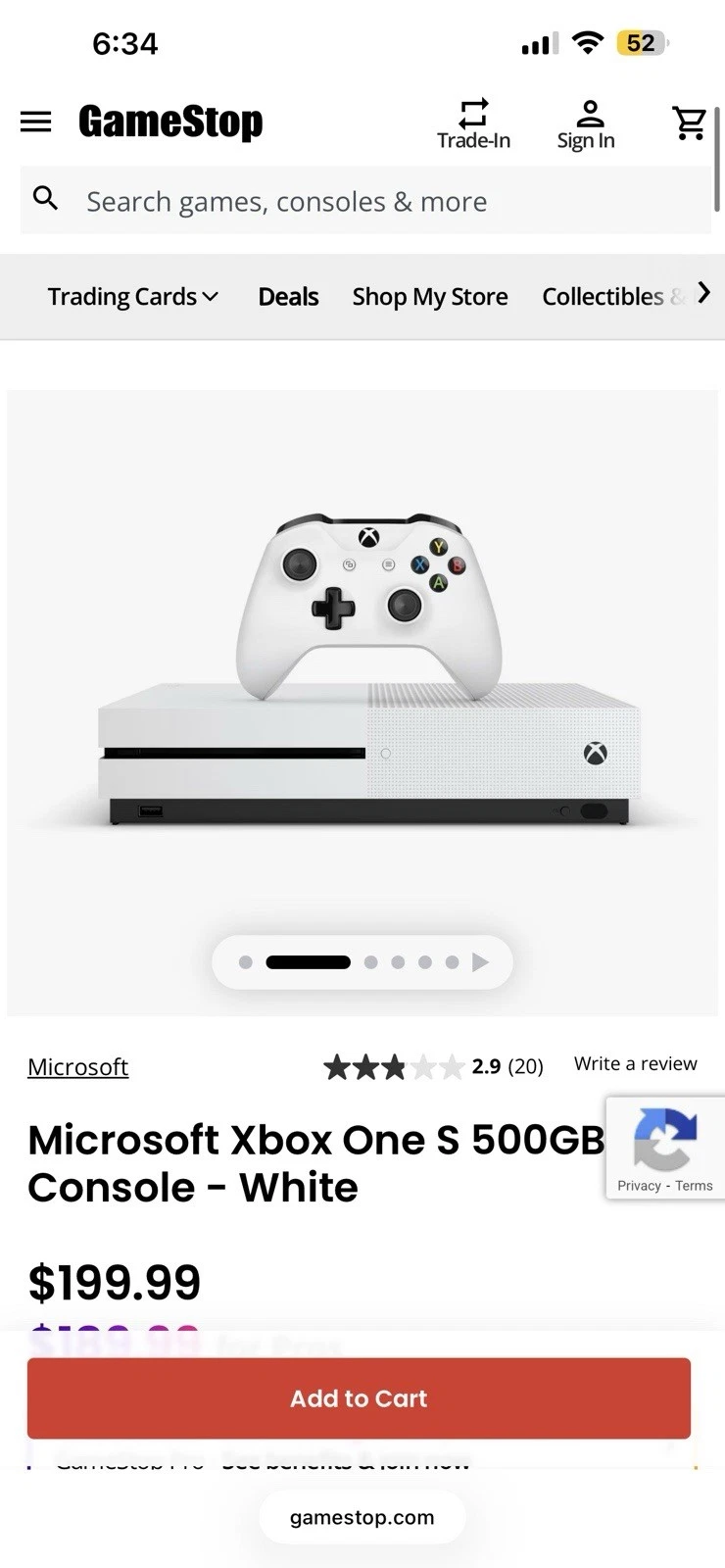 Microsoft Xbox One S 781GB Console White & Blue Controllers Wi Fi Blu Ray