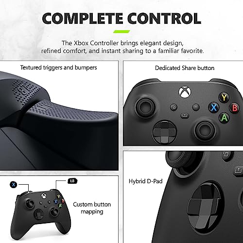 Microsoft Xbox Series S 1TB SSD Console Carbon Black   Includes Xbox Wireless Controller   Up to 120 frames per second   10GB RAM 1TB SSD   Experience high dynamic range   Xbox Velocity Architecture  Renewed 