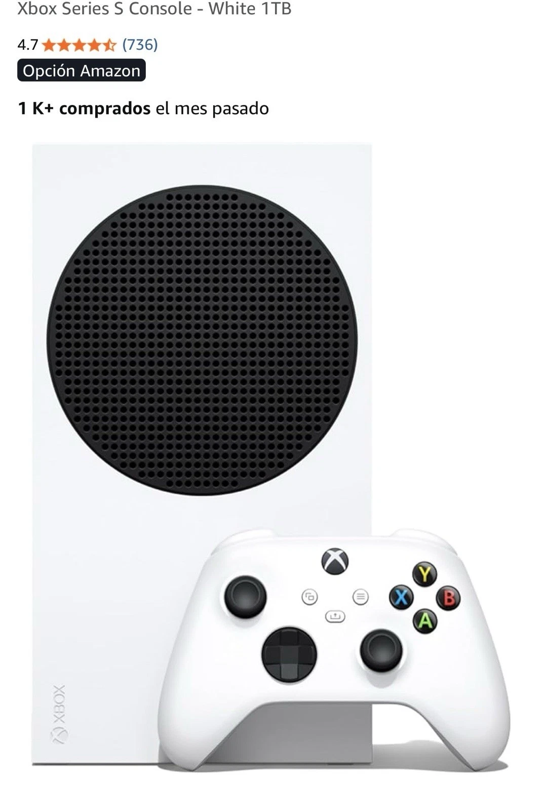 Microsoft Xbox Series S White 1TB