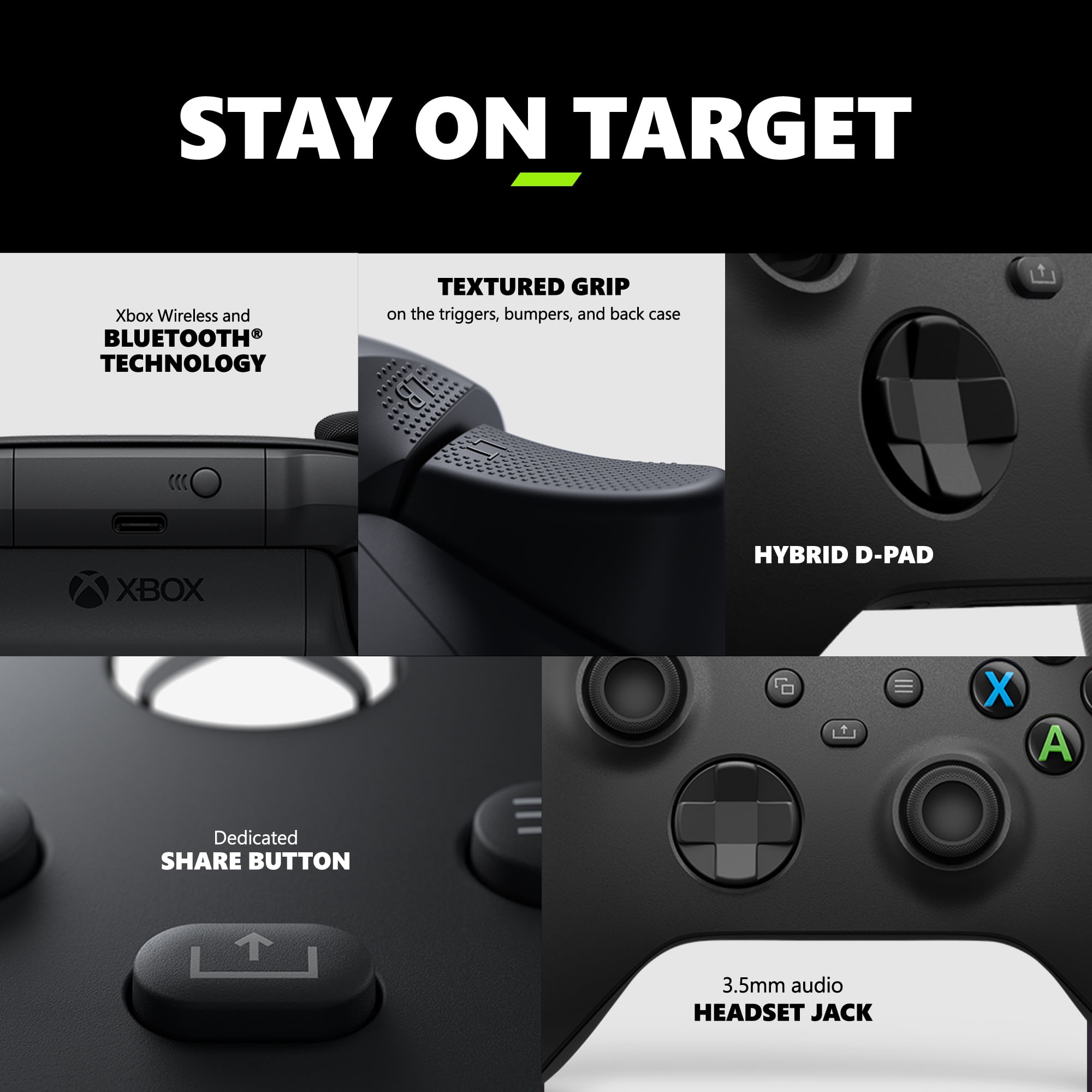 Microsoft Xbox Wireless Controller   Carbon Black