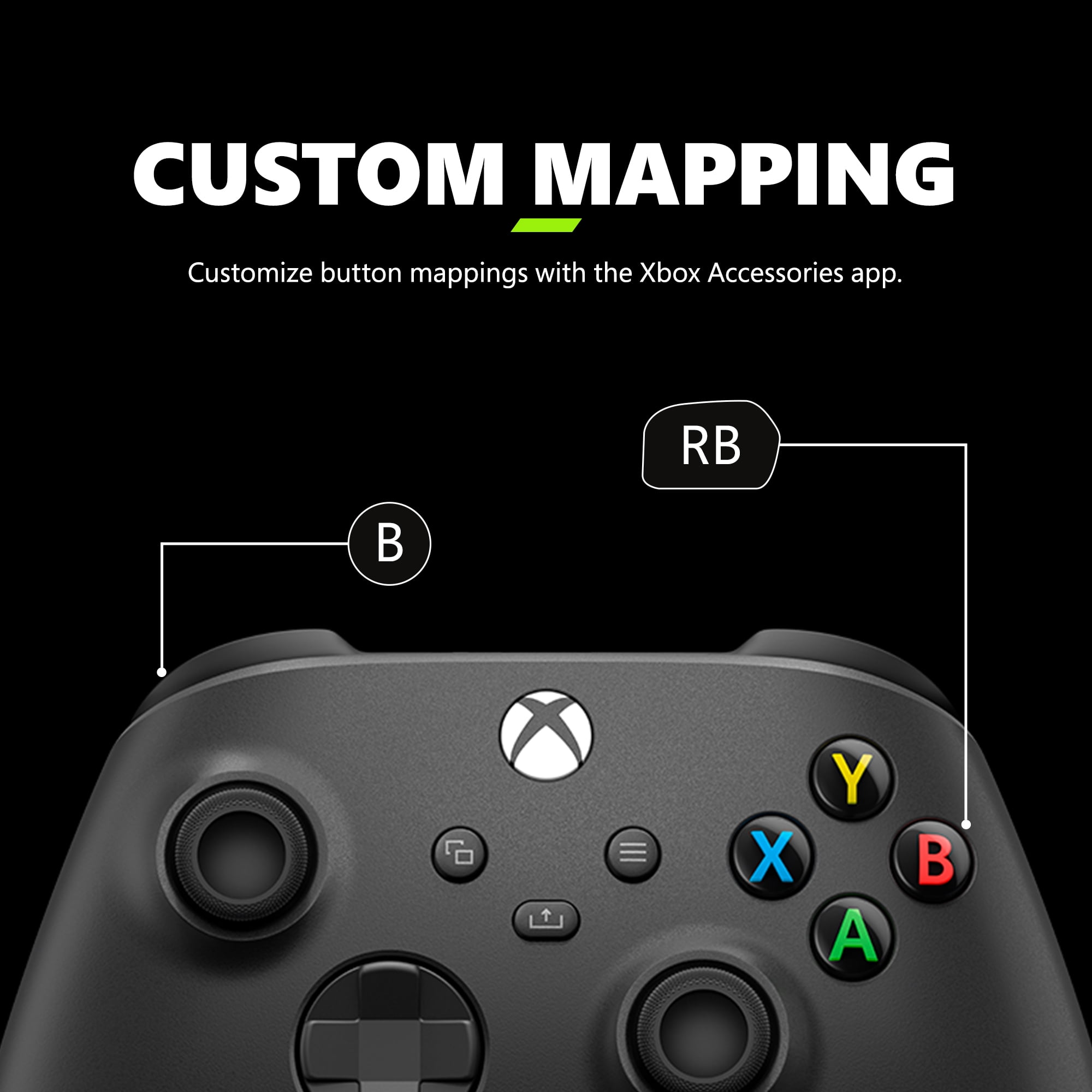 Microsoft Xbox Wireless Controller   Carbon Black   for Xbox Series X S  Xbox One  PCs  and Cloud Enabled Devices
