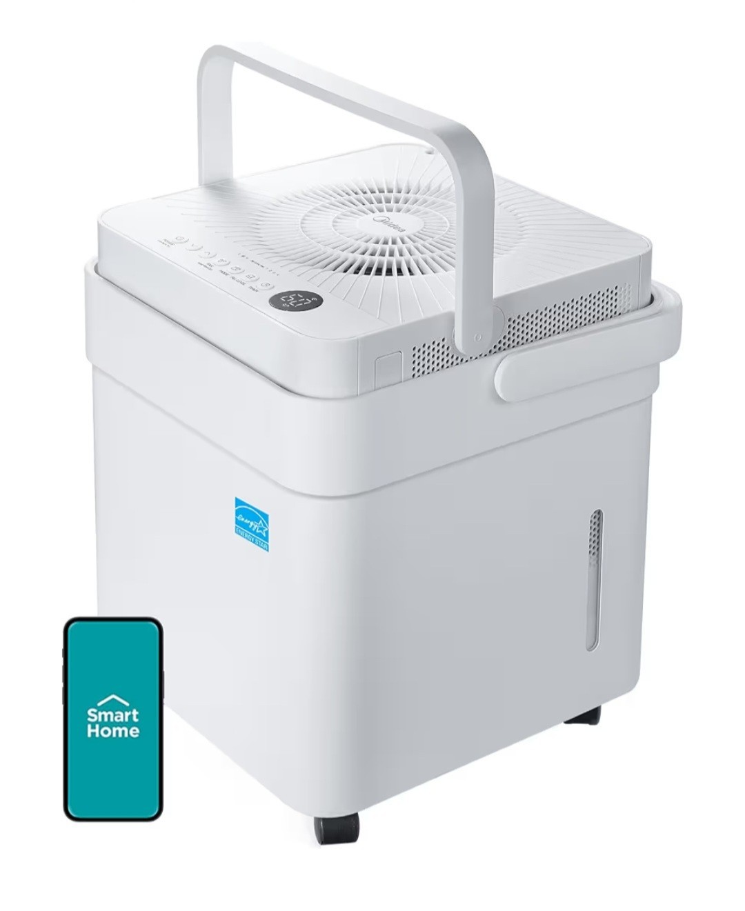 Midea Cube 20 Pint Dehumidifier Up to 1 500 Sq  Ft  dehumidifier with drain hose