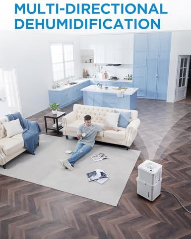 Midea Cube 35 Pint Dehumidifier for Basement and Rooms at Home for up to 3 500 Sq  Ft   Smart Control  Compatible with Alexa  White   Drain Hose Included
