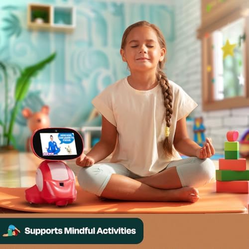 Miko 3 AI Robot for Kids   Smart Educational & STEAM Learning Robot with Interactive Apps  Games  Stories & Activities for Girls & Boys Ages 5 10   Red