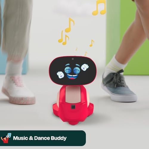 Miko 3 AI Robot for Kids   Smart Educational & STEAM Learning Robot with Interactive Apps  Games  Stories & Activities for Girls & Boys Ages 5 10   Red