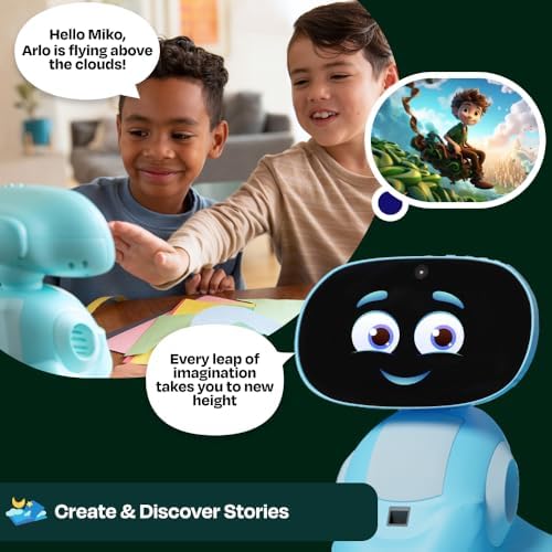 Miko 3 AI Robot for Kids   Smart Educational & STEAM Learning Robot with Interactive Apps  Games  Stories & Activities for Girls & Boys Ages 5 10   Red