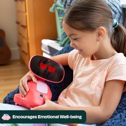 Miko 3 AI Robot for Kids   Smart Educational & STEAM Learning Robot with Interactive Apps  Games  Stories & Activities for Girls & Boys Ages 5 10   Red