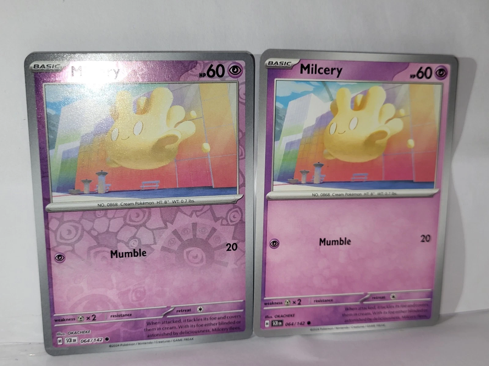 Milcery 064/142  Stellar Crown Pokemon TCG Reverse & Regular