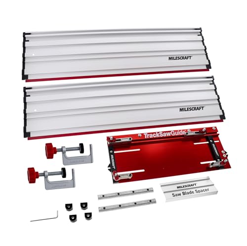 Milescraft 1409 Track Saw Guide   Universal for 7 1/4 Circular Saws  50 Cutting Range  2 Depth  Aluminum