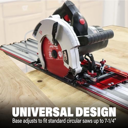 Milescraft 1409 Track Saw Guide   Universal for 7 1/4 Circular Saws  50 Cutting Range  2 Depth  Aluminum