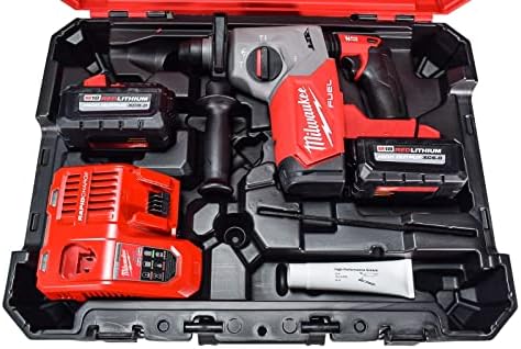 Milwaukee 2912 22 M18 FUEL Brushless Lithium Ion 1 in  Cordless SDS Plus Rotary Hammer Kit  6 Ah 