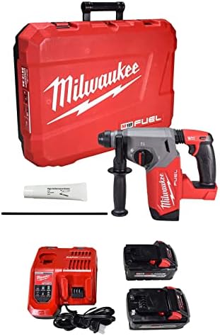 Milwaukee 2912 22 M18 FUEL Brushless Lithium Ion 1 in  Cordless SDS Plus Rotary Hammer Kit  6 Ah 