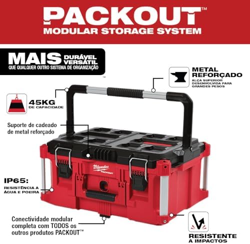 Milwaukee Electric Tool 48 22 8425 Pack out  Large Tool Box  Red