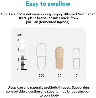 Mind Lab Pro  MLP  v4 Universal Nootropic  Brain Booster Supplement for Focus  Memory  Clarity  Energy   60 Count   Plant Based  Naturally Sourced Memory Vitamins for Better Brain Health  Made in USA