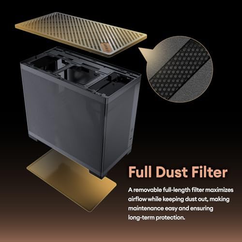 MiniArt 4 Micro ATX PC case  2x120mm Reverse 3 Pin Fans & 1x120mm 3 Pin Fan Pre Installed  240mm Radiator Support  Compact MATX Case  Front Mounted PSU  MiniArt Series Black