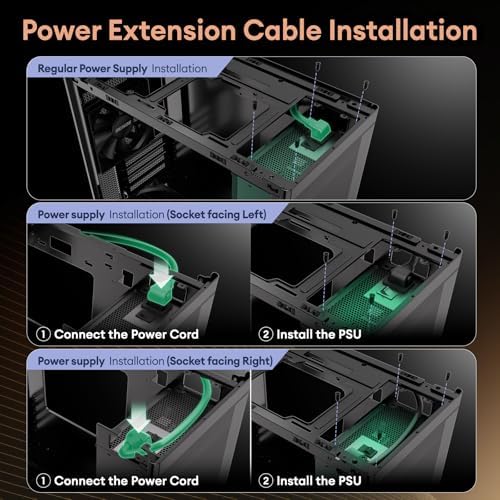 MiniArt 4 Micro ATX PC case  2x120mm Reverse 3 Pin Fans & 1x120mm 3 Pin Fan Pre Installed  240mm Radiator Support  Compact MATX Case  Front Mounted PSU  MiniArt Series Black