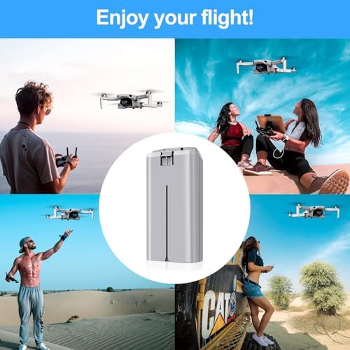 Mini 2 Series Intelligent Flight Battery 2 Packs 2400mAh Drone Batteries 31 Mins Max Flight Time  and 3 Slots Two Way Charging Station with LCD Display Compatible with DJI Mini 4K/2/2 SE/SE