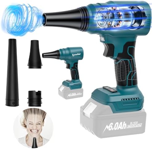 Mini Blower for Makita18V Battery 140000 RPM Brushless Cordless Air Duster Electric Leaf Blowers for Leaf Cleaning Compressed Air Dusterfor Keyboard Electric Devices Cleaning Multiple Usage Tool only 