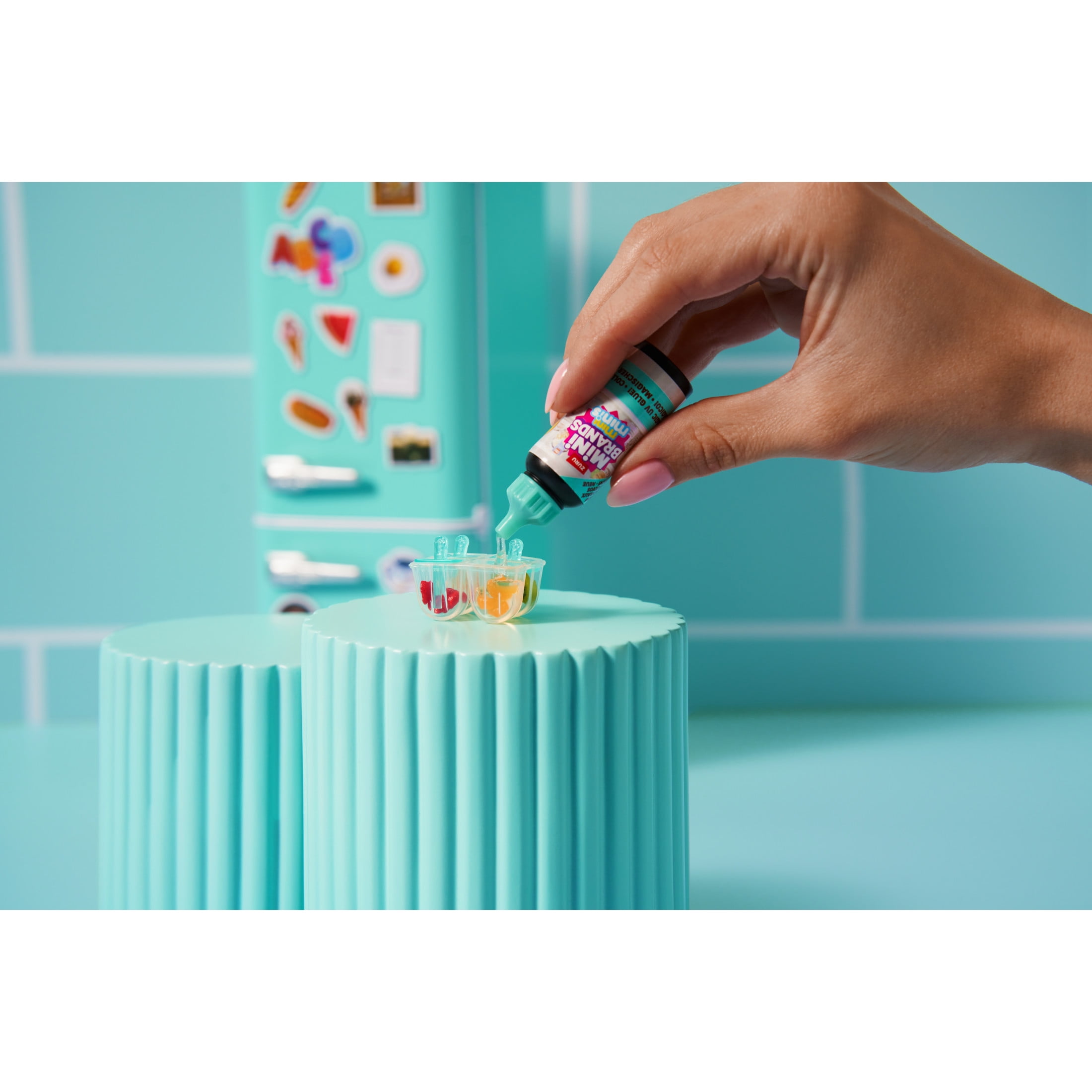 Mini Brands Fill the Fridge Playset  Assorted  Collectible Blind Novelty and Gag Toy by ZURU