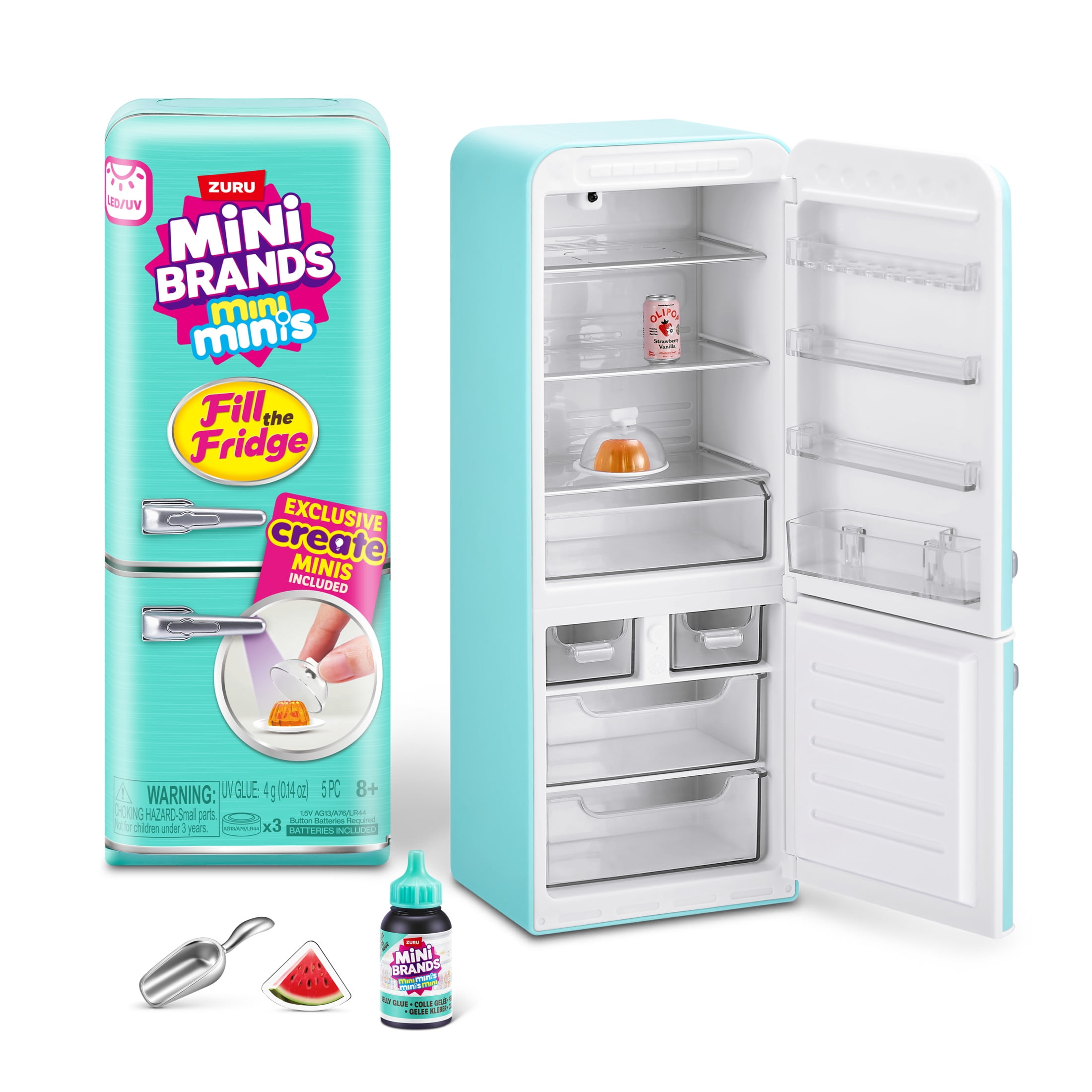 Mini Brands Fill the Fridge Playset  Assorted  Collectible Blind Novelty and Gag Toy by ZURU