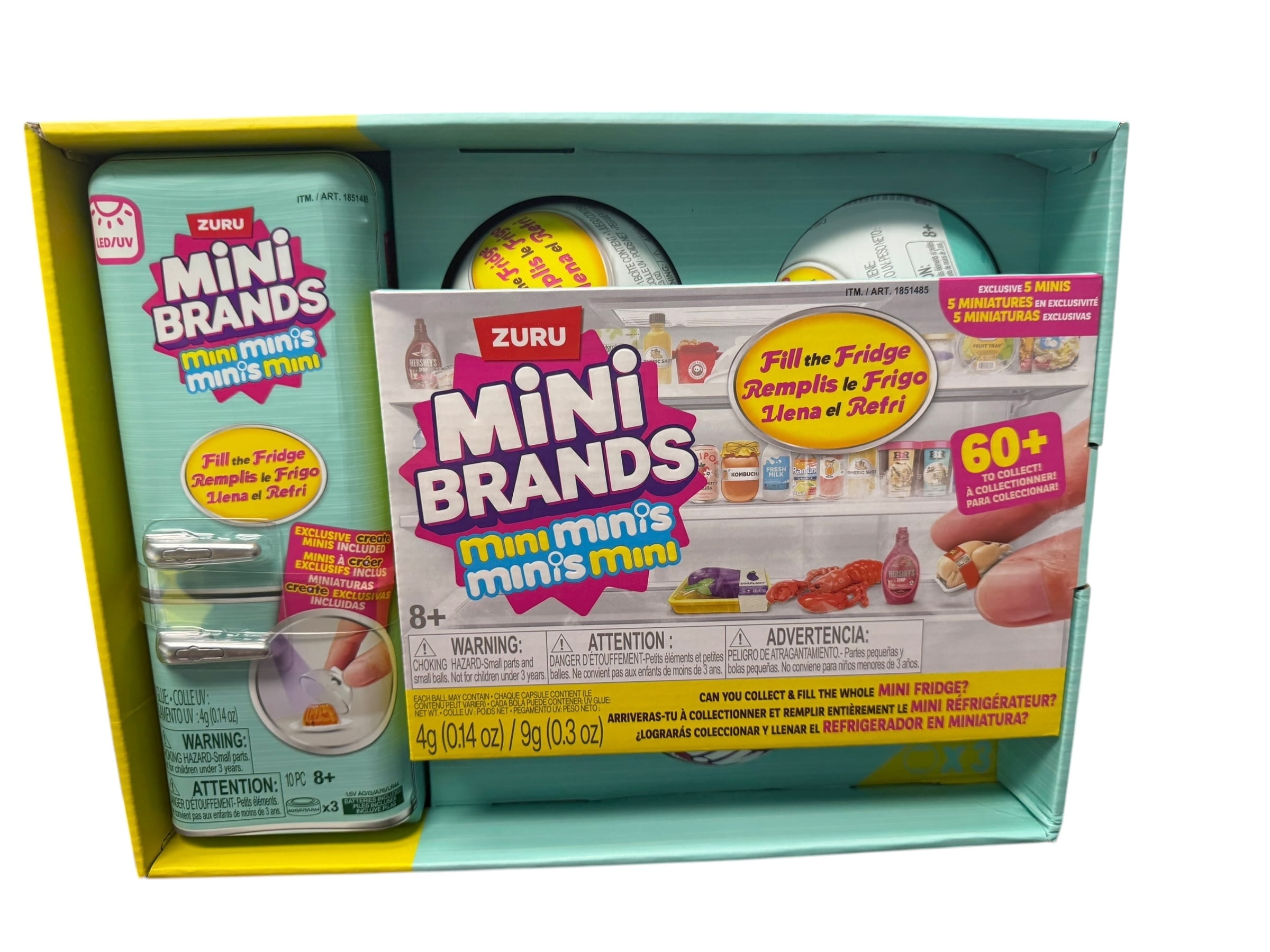 Mini Brands Mini Minis Fill the Fridge Exclusive Bundle   Refrigerator   3 Capsules in Gift Packaging by Zuru