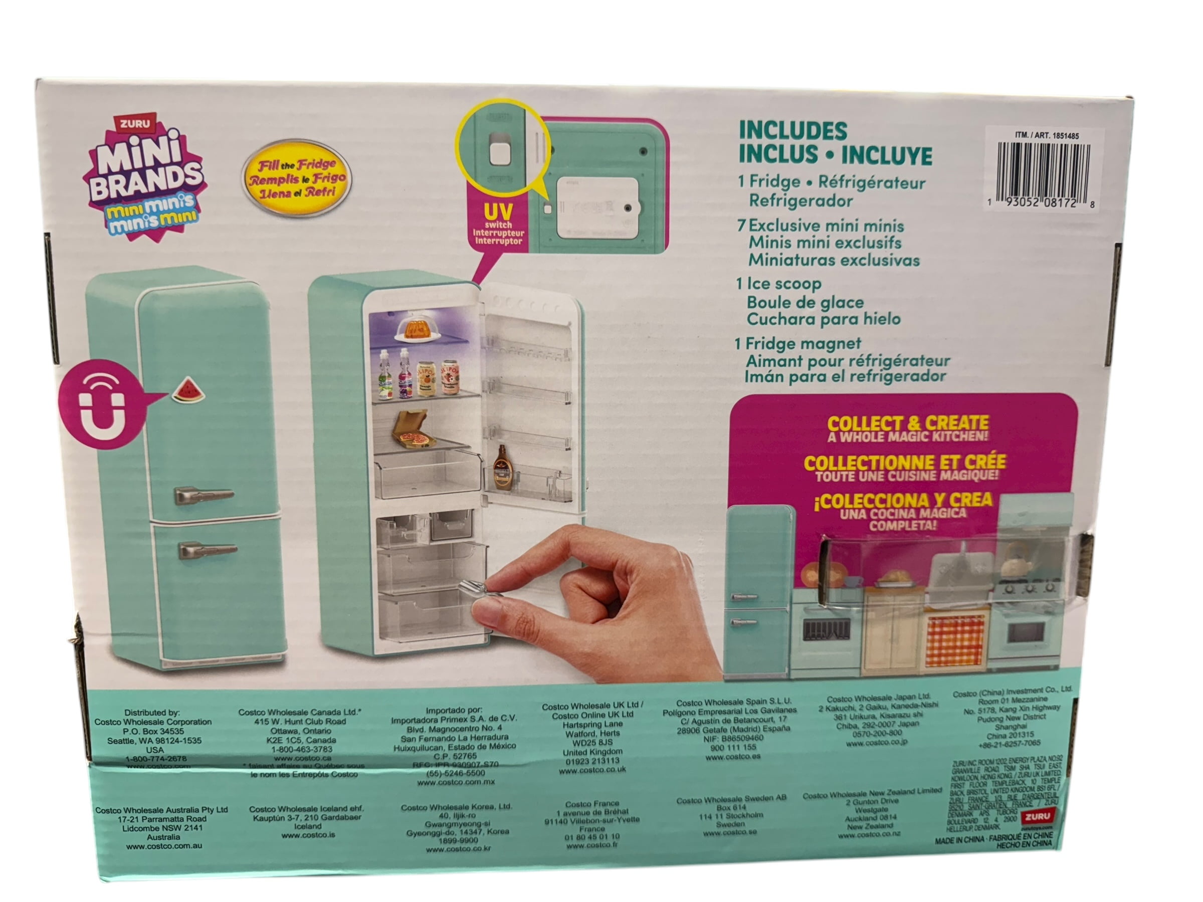 Mini Brands Mini Minis Fill the Fridge Exclusive Bundle   Refrigerator   3 Capsules in Gift Packaging by Zuru