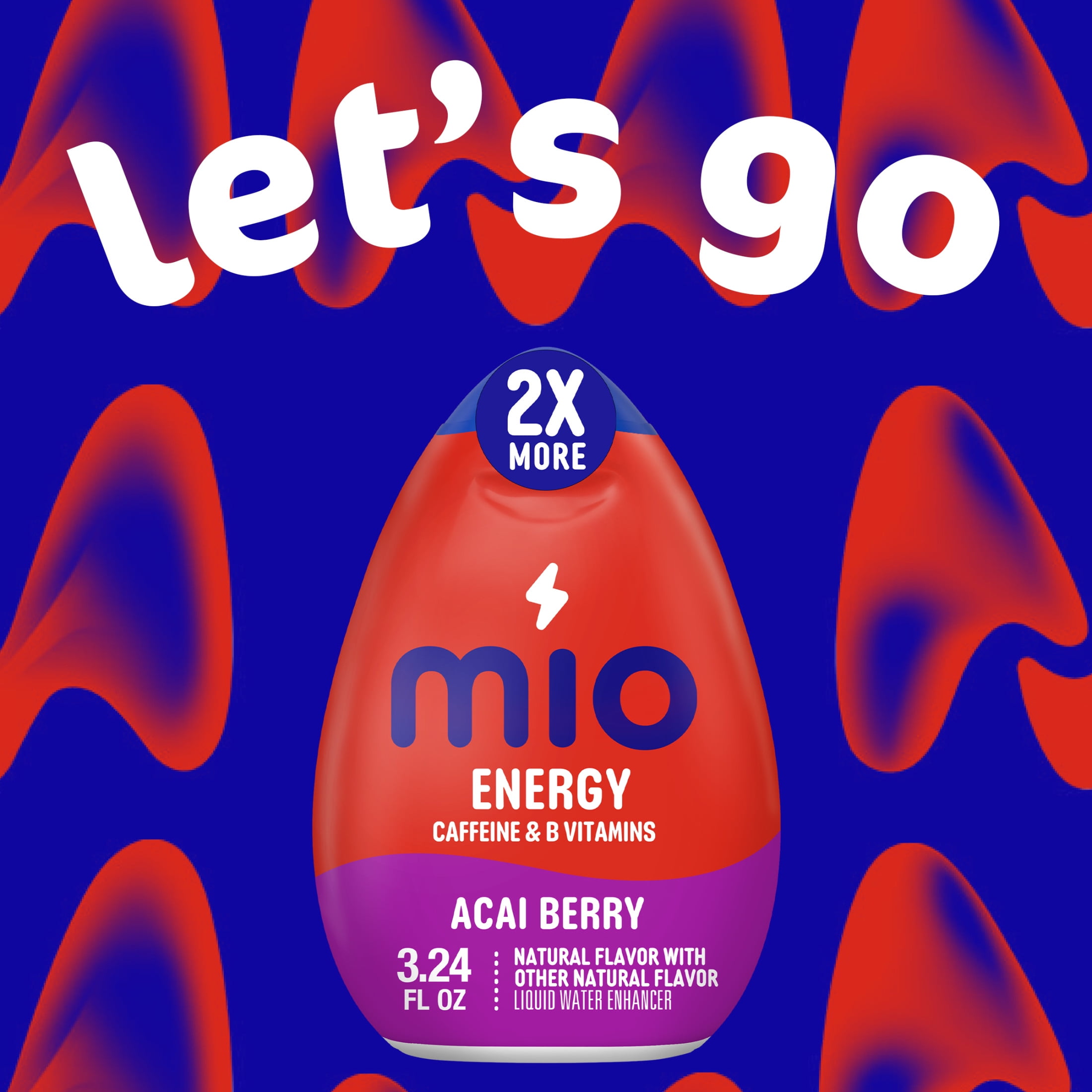 Mio Energy Acai Berry Flavored with Other Natural Flavor Liquid Water Enhancer  3 24 fl oz Bottle