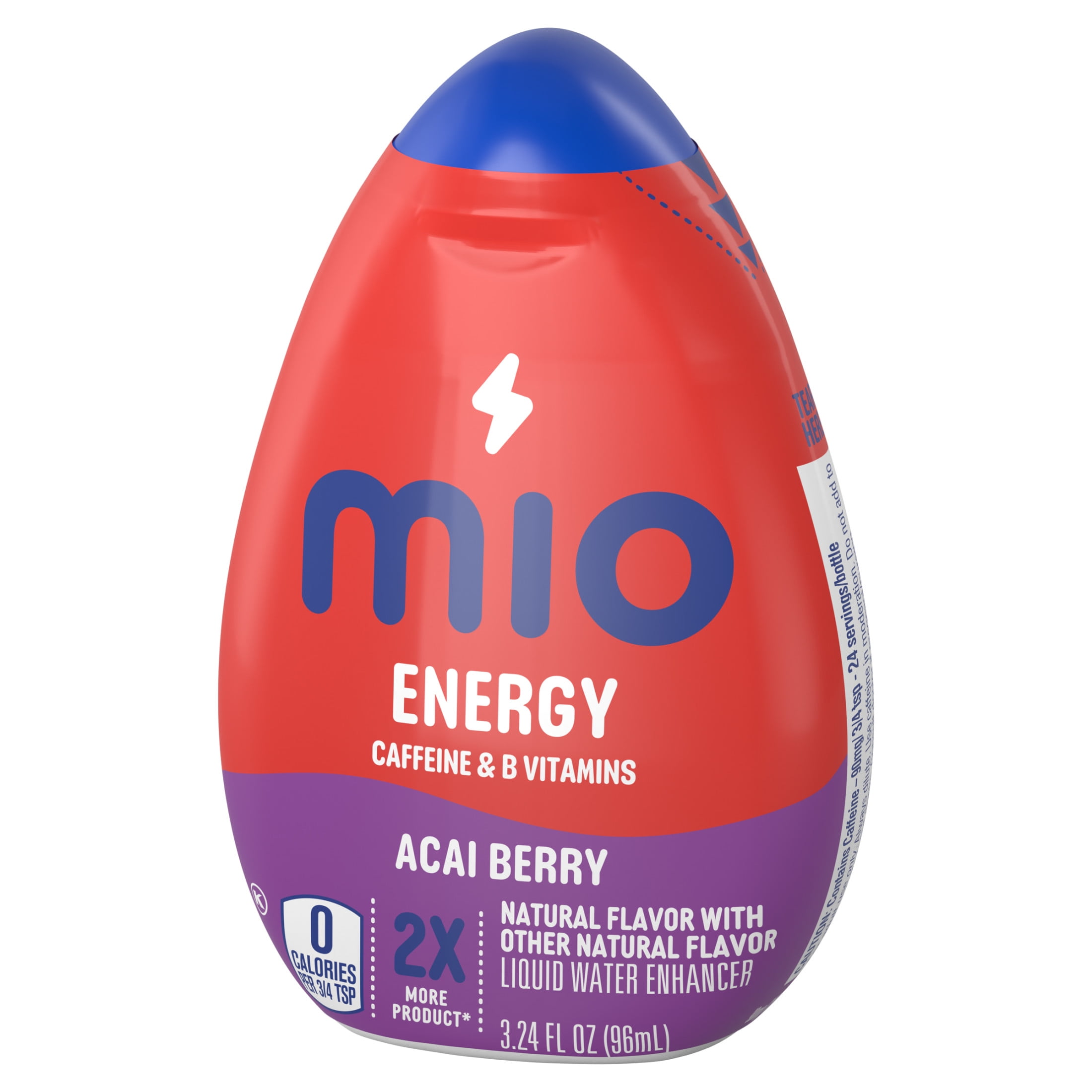 Mio Energy Acai Berry Flavored with Other Natural Flavor Liquid Water Enhancer  3 24 fl oz Bottle