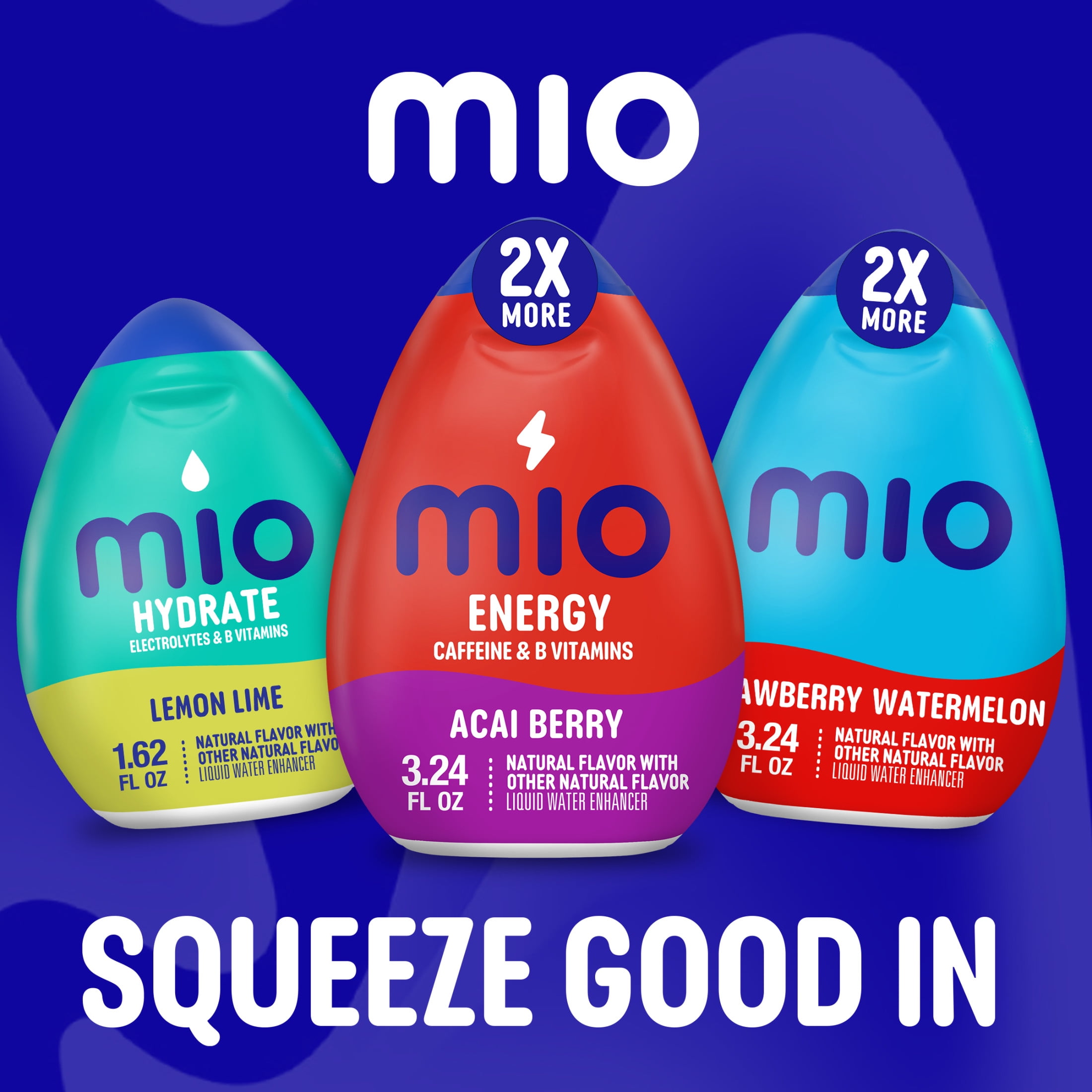 Mio Energy Acai Berry Flavored with Other Natural Flavor Liquid Water Enhancer  3 24 fl oz Bottle