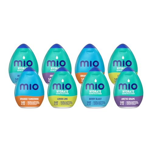 Mio Liquid Water Enhancer 1 62  2 of Each  Lemon Lime  Berry Blast  Arctic Grape  Orange Tangerine   8 ct     2 of Each